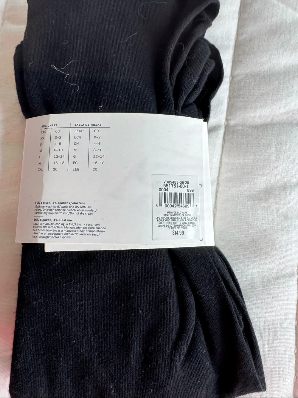 Old Navy Black Women's High-Rise Cropped Leggings